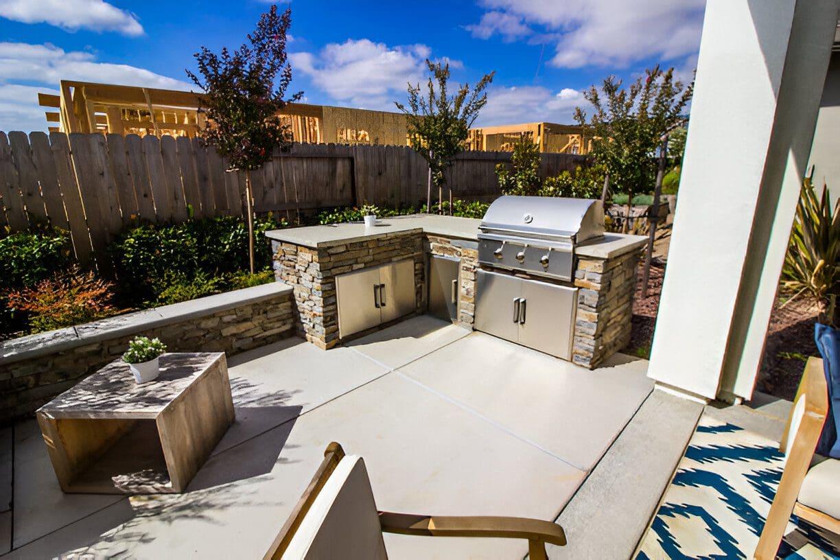 outdoor kitchen installation