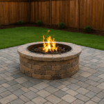 building a firepit on pavers