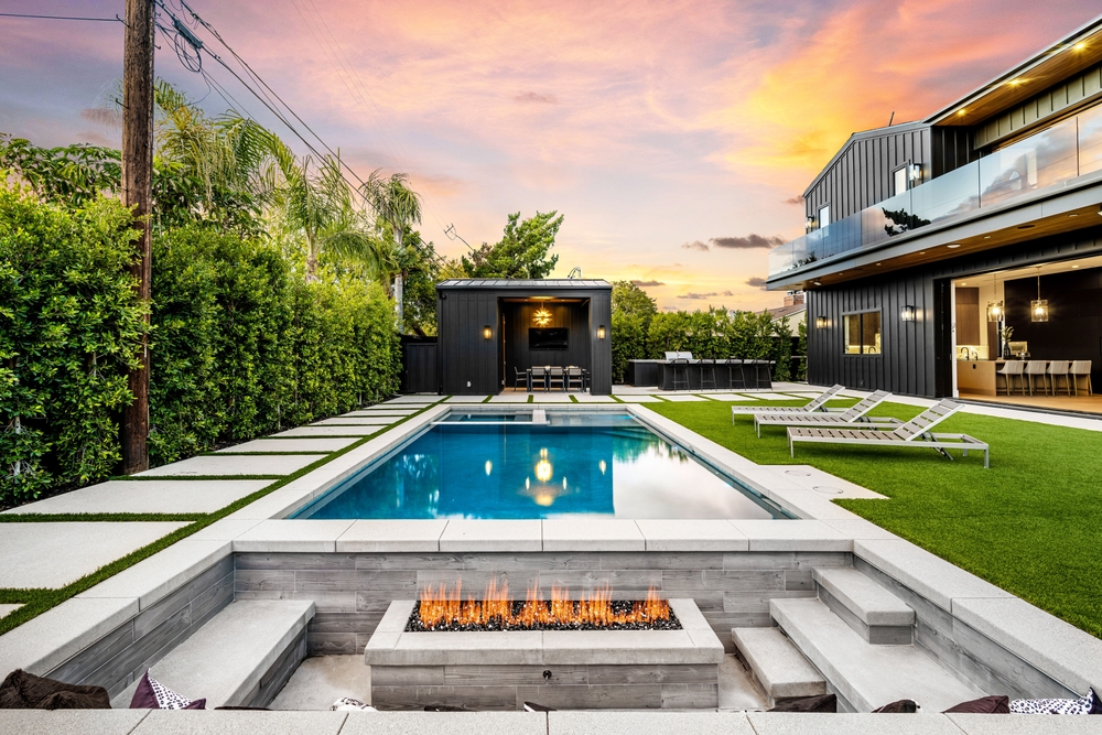 outdoor fire pit installation