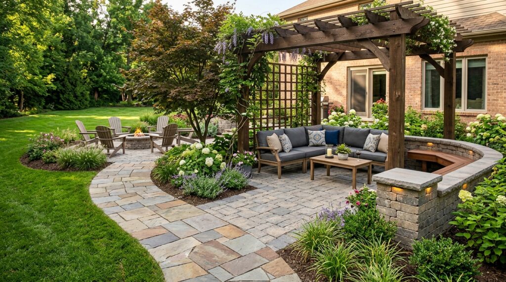 Outdoor Rooms With Pavers